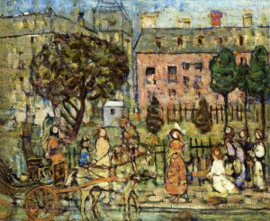 Park, Naples by Maurice Brazil Prendergast Oil Painting