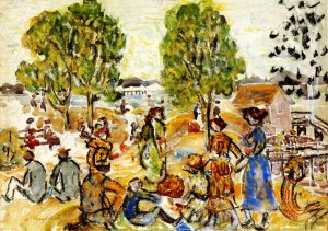 Picnic II by Maurice Brazil Prendergast Oil Painting