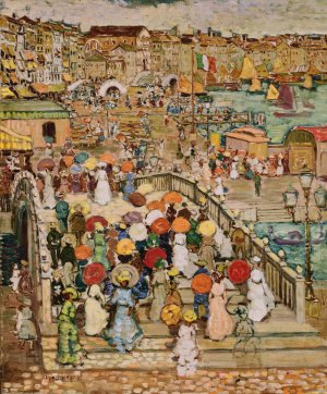 Ponte della Paglia by Maurice Prendergast Oil Painting
