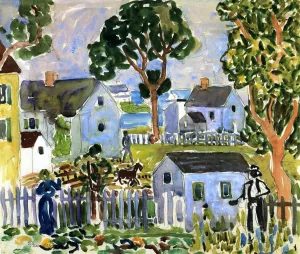 Rockport by Maurice Brazil Prendergast Oil Painting