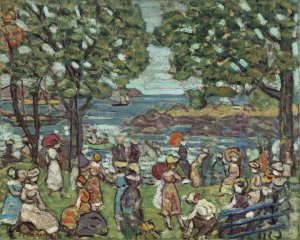 Salem Cove by Maurice Prendergast Oil Painting