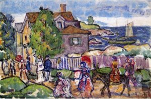 Salem by Maurice Brazil Prendergast Oil Painting