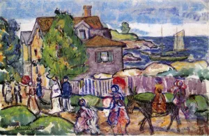 Salem Oil painting by Maurice Brazil Prendergast