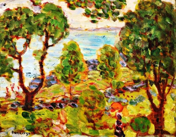 Seashore II by Maurice Brazil Prendergast - Hand-Painted Oil Painting Reproduction