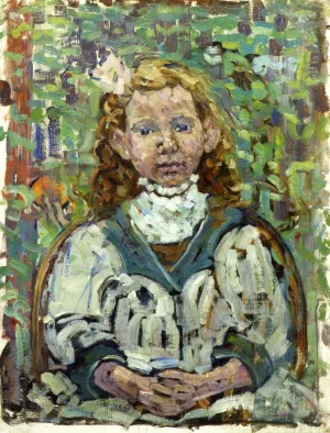 Seated Girl Oil painting by Maurice Brazil Prendergast