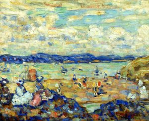 St. Malo by Maurice Brazil Prendergast Oil Painting