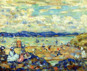 St. Malo by Maurice Brazil Prendergast Oil Painting