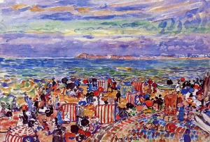 St. Malo No. 2 by Maurice Brazil Prendergast - Oil Painting Reproduction
