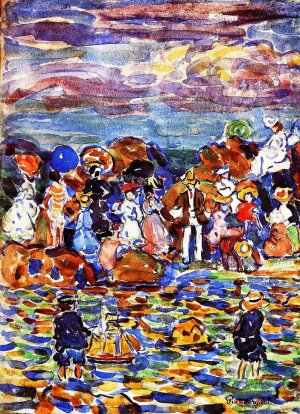 St. Malo by Maurice Brazil Prendergast Oil Painting
