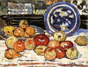 Still Life with Apples by Maurice Brazil Prendergast - Oil Painting Reproduction