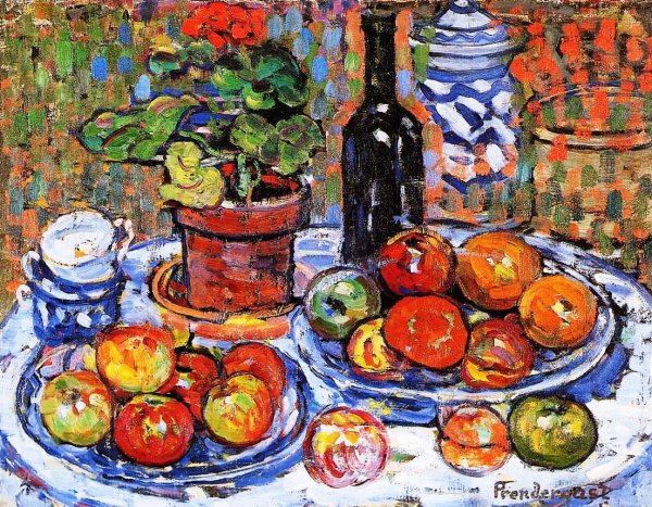 Main Product Photo of Still Life Painting by Maurice Brazil Prendergast