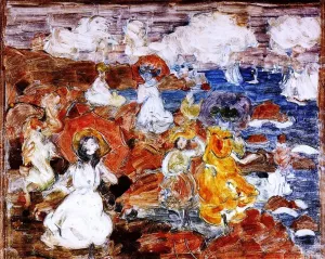 Summer Day by Maurice Brazil Prendergast - Oil Painting Reproduction