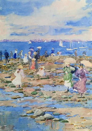 Summer Visitors by Maurice Brazil Prendergast Oil Painting