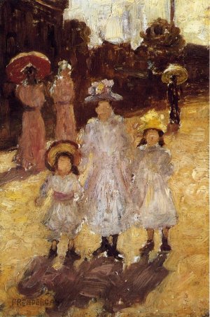 Sunday Morning, Paris by Maurice Brazil Prendergast Oil Painting