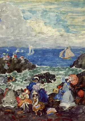 Surf, Nantasket by Maurice Brazil Prendergast Oil Painting
