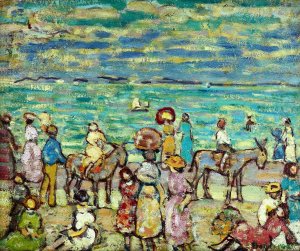 The Beach by Maurice Prendergast Oil Painting