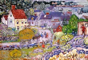 The Hay Cart by Maurice Brazil Prendergast Oil Painting