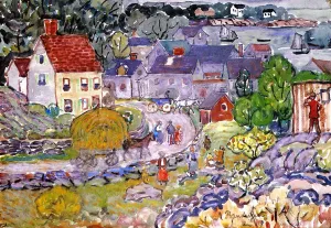 The Hay Cart Oil painting by Maurice Brazil Prendergast