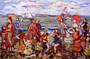 The Inlet by Maurice Brazil Prendergast Oil Painting