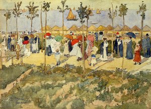 The Lido, Venice by Maurice Brazil Prendergast Oil Painting
