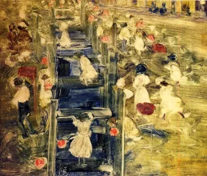 The Race by Maurice Brazil Prendergast - Oil Painting Reproduction
