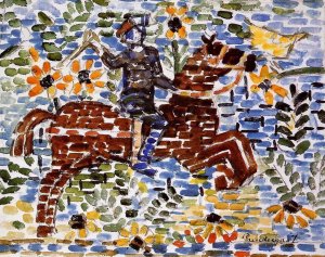 The Rider by Maurice Brazil Prendergast Oil Painting