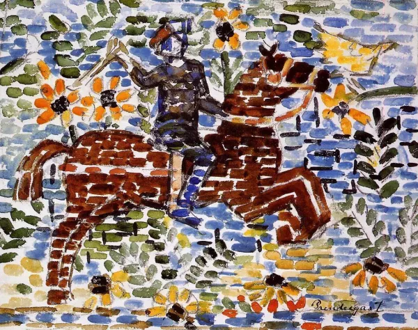 The Rider by Maurice Brazil Prendergast Oil Painting Reproduction For ...