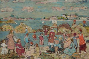 The Seashore by Maurice Prendergast Oil Painting