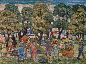 Under the Trees by Maurice Prendergast Oil Painting