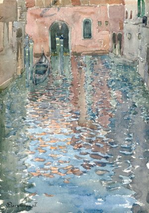 Venetian Canals Oil painting by Maurice Prendergast