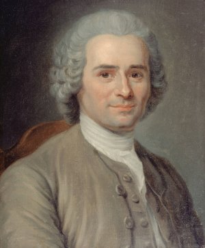 Portrait de Jean-Jacques Rousseau by Maurice-Quentin De La Tour Oil Painting