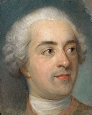 Preparation for a Portrait of Louis XV by Maurice-Quentin De La Tour Oil Painting