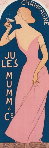 Champagne Jules Mumm by Maurice Realier-Dumas Oil Painting