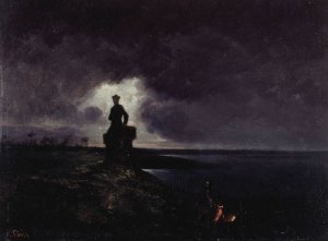Scene fantastique by Maurice Sand Oil Painting