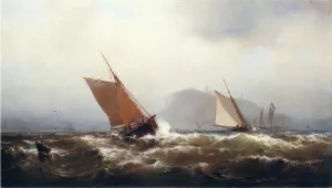 Stormy Breezes by Mauritz F. H. De Haas - Oil Painting Reproduction