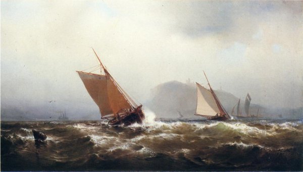 Stormy Breezes by Mauritz F. H. De Haas - Hand-Painted Oil Painting Reproduction