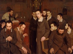 He Cast a Look and Went Mad by Maurycy Minkowski Oil Painting