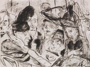 Cafe by Max Beckmann Oil Painting