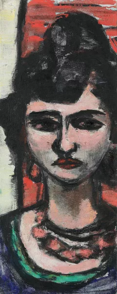 Italienerin by Max Beckmann Oil Painting