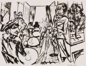 Weihnachten by Max Beckmann Oil Painting