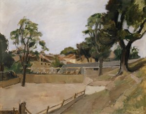 Plaza de toros, Collioure, 1935 by Max Birrer Oil Painting
