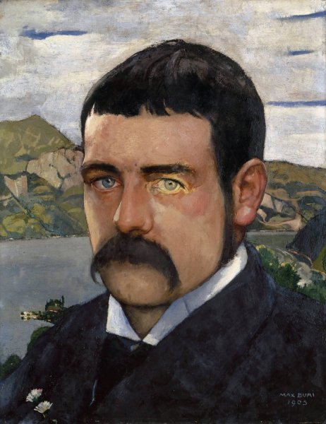 Self-Portrait  by Max Buri - Hand-Painted Oil Painting Reproduction