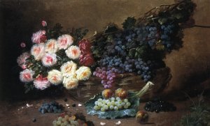 Still Life with Roses and Grapes