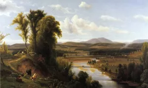 Connecticut River Valley, Vermont by Max Eglau - Oil Painting Reproduction