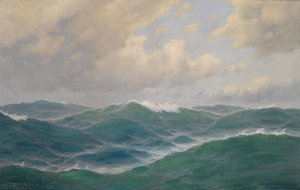 Auf hoher See by Max Jensen Oil Painting
