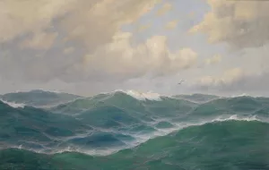 Auf hoher See by Max Jensen Oil Painting