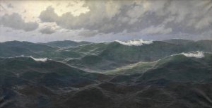 Groses Marinestuck by Max Jensen Oil Painting