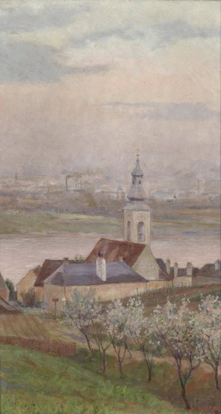 Main Product Photo of Kahlenberger DOrfl  Painting by Max Kahrer