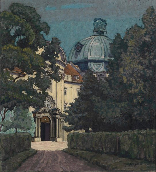 Main Product Photo of Stiftsportal Klosterneuburg  Painting by Max Kahrer