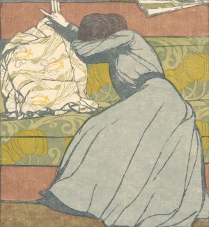 The Cushion by Max Kurzweil Oil Painting